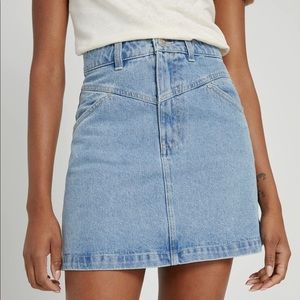 Frank & Oak Linda Mini Denim Skirt